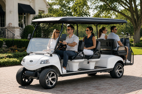 Гольф-кар Rutrike Carrier 6 (48V, 3900Вт, белый) (026620-3280)