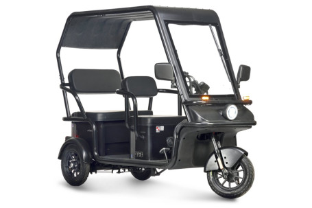 Трицикл электрический Wanshida NIPLA 570 60V 1000Вт (черный) (025565-3088)