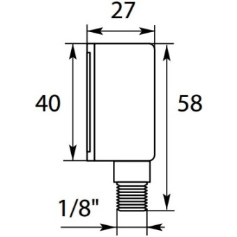 Манометр 16 Bar. 1/8 внеш. R+M 54710