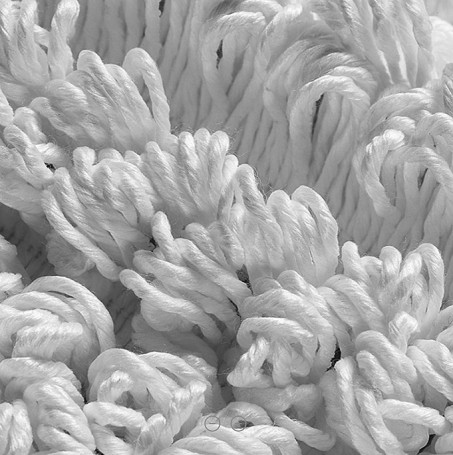 Моп с липучками TTS Microriccio (30х10.5см, микрофибра, белый)