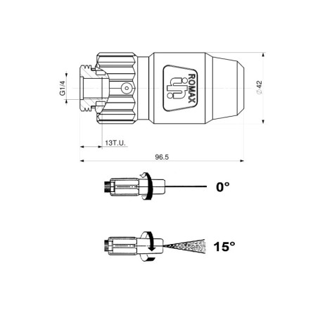 Турбофреза Interpump ZROMAX245 (045, 275бар, вход 1/4г) (ZROMAX245-000)