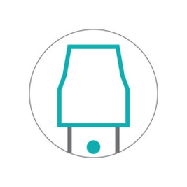 Держатель для абразивных губок TTS TERFIR (23x10см, с фиксатором, серый)