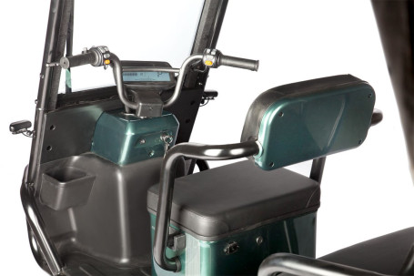 Трицикл электрический Wanshida NIPLA 500 (60V, 1000W, черно-белый) (0000296-3087)