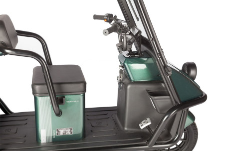 Трицикл электрический Wanshida NIPLA 500 60V 1000Вт (черно-зеленый) (025561-3084)