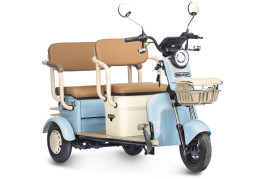 Трицикл электрический Rutrike Gelbert Atlas (48V/60V, 600 Вт, синий)