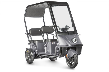 Трицикл электрический Wanshida NIPLA 500 60V 1000Вт (черно-серый) (025561-3085)