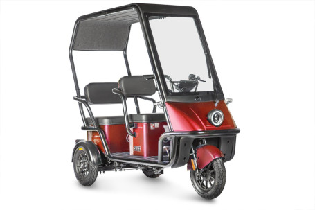 Трицикл электрический Wanshida NIPLA 500 60V 1000Вт (черно-красный) (025561-3086)