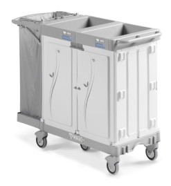 Тележка TTS Magic Hotel 880S (закрытая, 2 отсека, держ. мешка 120л)