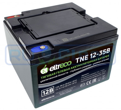 Тяговый аккумулятор Eltreco TNE12-35 (12V, 28.5A/h, AGM)