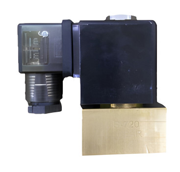 Клапан электромагнитный (10-16бар, 1/2&quot;г-г, норм.закр, латунь, 24В) TOR