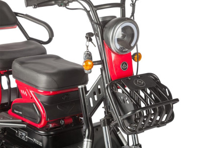 Трицикл электрический Wanshida HOT HATCH 60V 650Вт (черно-красный) (025547-3073)