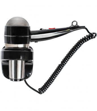 Фен настенный Nofer 02058.S (1800Вт, антивандальный, черный/матовый) (02058.S)