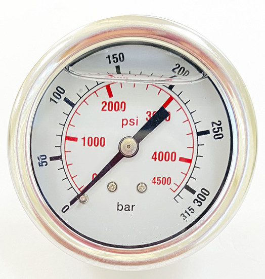 Манометр (315бар, 1/4&quot;внеш, вход сзади, пластик) TOR