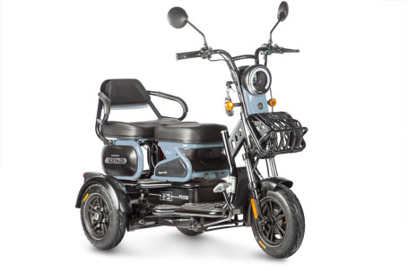 Трицикл электрический Wanshida HOT HATCH 60V 650Вт (черно-синий)