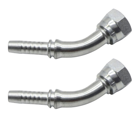 Фитинг высокого давления BSP (DN10, 1/4г, 45гр, оцинк) Robin