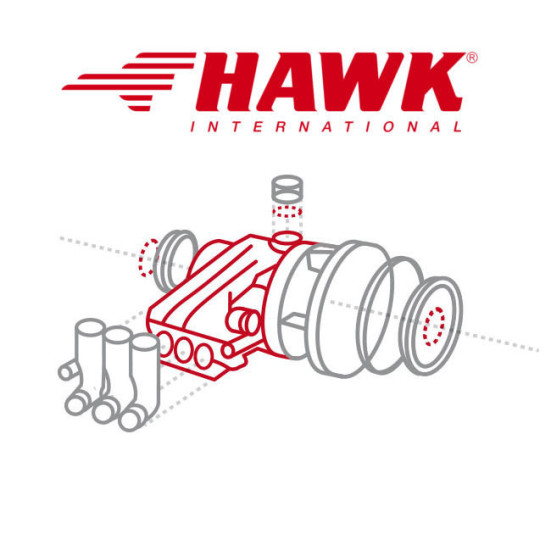 Ремкомплект поршня насоса HAWK NLTI-XLTI-PXI-XXT