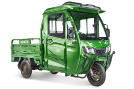 Трицикл электрический Rutrike КАРГО Кабина 1500 60V1000W (зеленый)