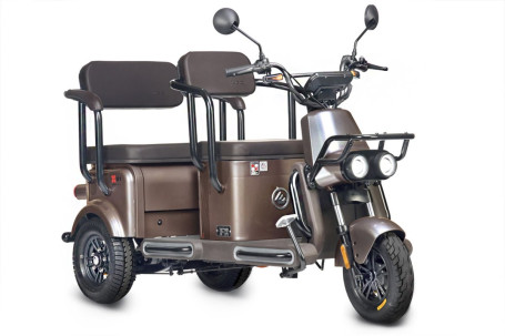 Трицикл электрический Wanshida U1-X (60V, 800W, коричневый) (0000307-3093)