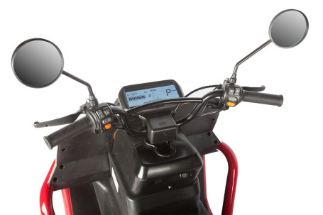 Трицикл электрический Wanshida DOUHAO 60V 800Вт (черно-бело-красный) (025545-3069)