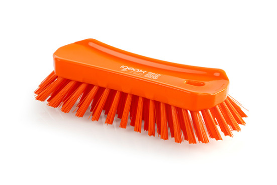 Щетка-скраб IGEAX ручная (230мм, средний, оранжевый) (1001OM)