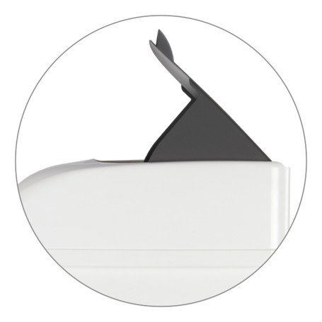 Ведро TTS ELLE XXL (23л, педаль, ободок для мешка, белый)