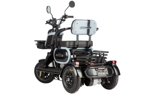 Трицикл электрический Wanshida UN MOTO 60V 650Вт (черный) (025578-3102)