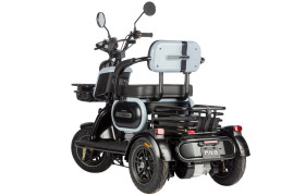 Трицикл электрический Wanshida UN MOTO 60V 650Вт (черно-синий)