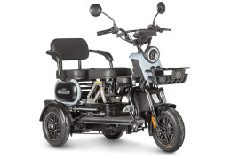 Трицикл электрический Wanshida UN MOTO 60V 650Вт (черно-синий)