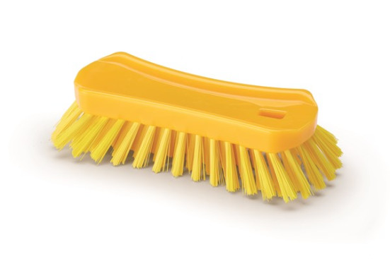 Щетка-скраб IGEAX ручная (230мм, средний, желтый) (1001YM)