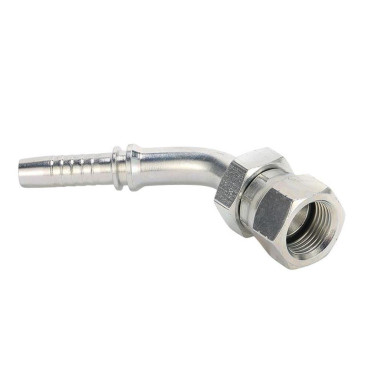 Фитинг высокого давления JIC (DN06, 9/16г, 45гр, оцинк) Robin