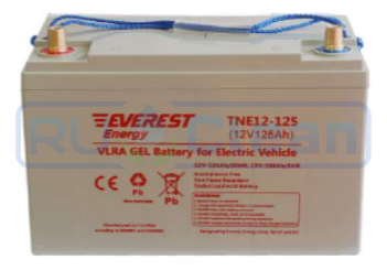 Тяговый аккумулятор Everest Energy TNE12-125 (106Ач, 12В, Gel)